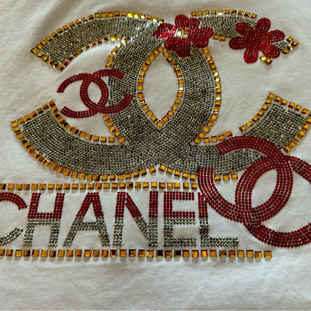 Chanel jeweled tshirt.